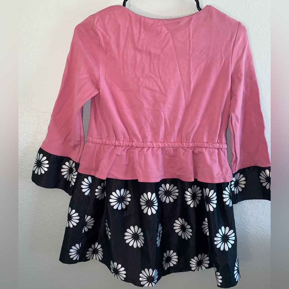 Pink and black kids dress